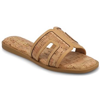 Journee Primah H Band Slip-On Women's Flat Sandals