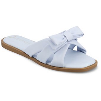 Journee Prylin Slip-On Bow Women's Flat Sandals