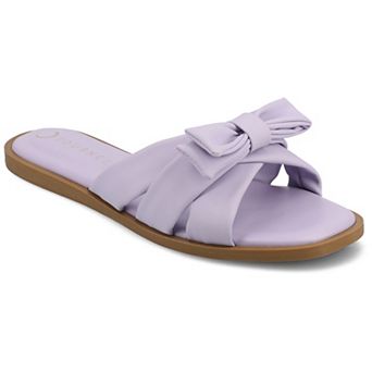 Journee Prylin Slip-On Bow Women's Flat Sandals