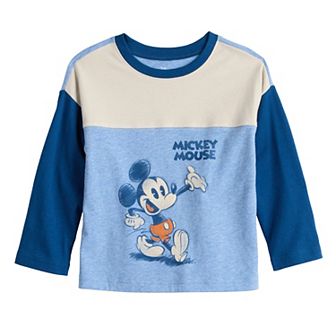 Disney's Mickey Mouse Baby & Toddler Boy Long Sleeve Colorblock Graphic Tee by Jumping Beans®