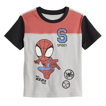 Baby & Toddler Boy Jumping Beans® Marvel's Spider-Man Short Sleeve Colorblock Graphic Tee