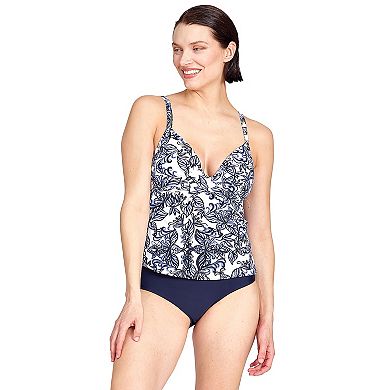Women's Nine West Porcelaina Twist Front Tankini Top