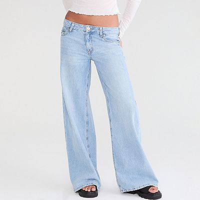 Juniors' Aeropostale Low Rise Super Wide Leg Baggy Jeans