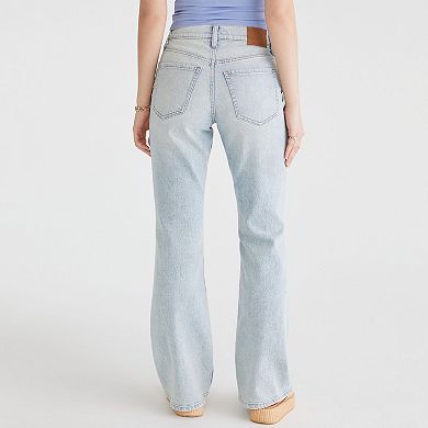 Juniors' Aeropostale High Rise Distressed Flare Jeans