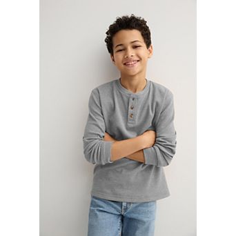 Boys 8-20 Sonoma Goods For Life® Supersoft Long Sleeve Henley Tee in Regular & Husky