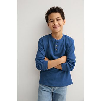 Boys 8-20 Sonoma Goods For Life® Supersoft Long Sleeve Henley Tee in Regular & Husky
