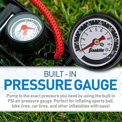Franklin Sports Compact Foot Air Pump for Balls, Bikes, and Inflatables