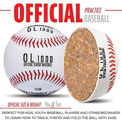 Franklin Sports Official Size Practice Baseball 6-piece set