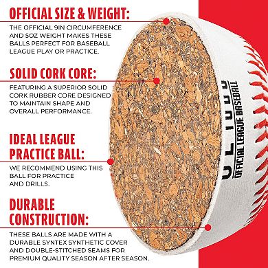 Franklin Sports Official Size Practice Baseball 6-piece set
