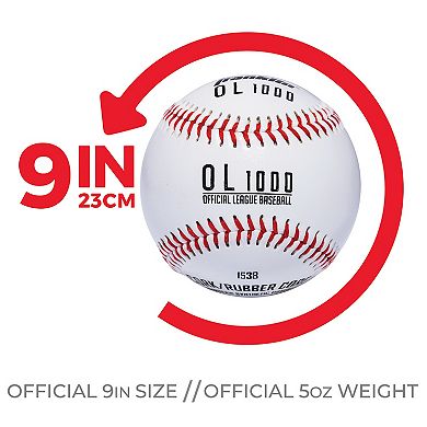 Franklin Sports Official Size Practice Baseball 6-piece set