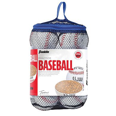 Franklin Sports Official Size Practice Baseball 6-piece set