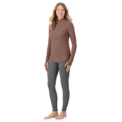 Women's Cuddl Duds® Cozy Stretch Thermal Long Sleeve Mock Neck Top