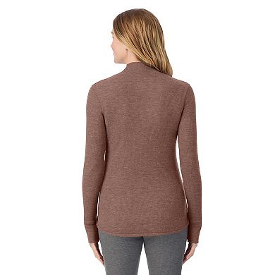 Women's Cuddl Duds® Cozy Stretch Thermal Long Sleeve Mock Neck Top