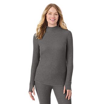 Women's Cuddl Duds® Cozy Stretch Thermal Long Sleeve Mock Neck Top