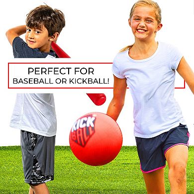 Franklin Sports Kickball or Baseball Glow in the Dark Base 5-piece Set