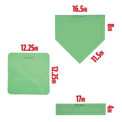 Franklin Sports Kickball or Baseball Glow in the Dark Base 5-piece Set