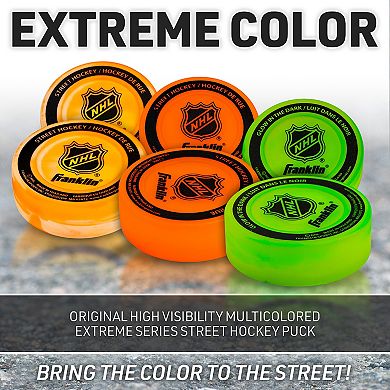 Franklin Sports NHL Street Hockey Puck 3-piece Set