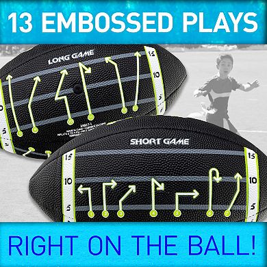 Kids Franklin Sports Playbook Space Lace Football