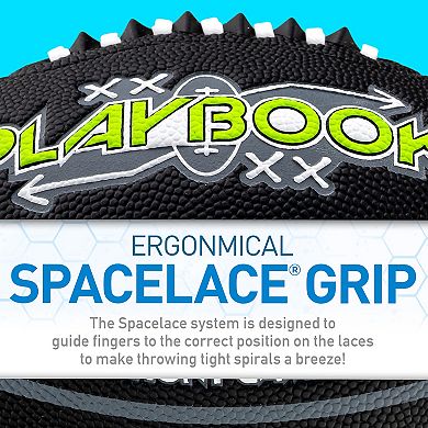 Kids Franklin Sports Playbook Space Lace Football