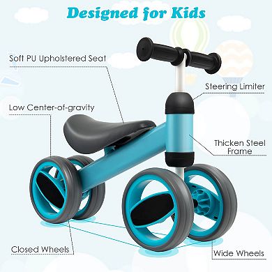 4 Wheels Baby Balance Bike Toy