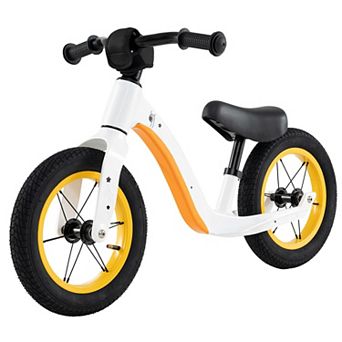 12-inch Balance Bike With Adjustable Seat And Rotatable Handlebar For Over 36 Months Old