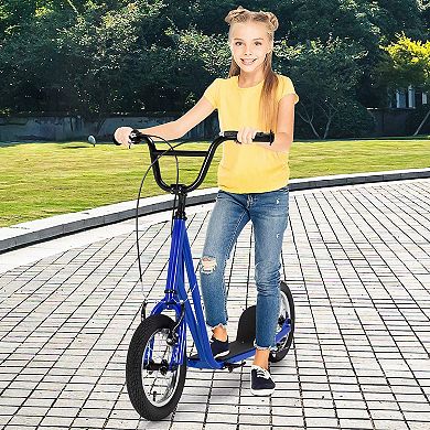 Height Adjustable Kid Kick Scooter With 12 Inch Air Filled Wheel