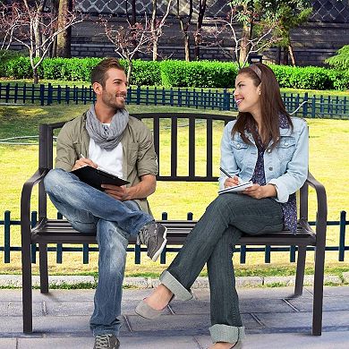 50 Inch Patio Garden Bench Loveseats For Outdoor