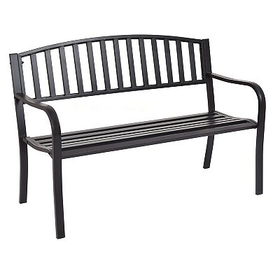 50 Inch Patio Garden Bench Loveseats For Outdoor