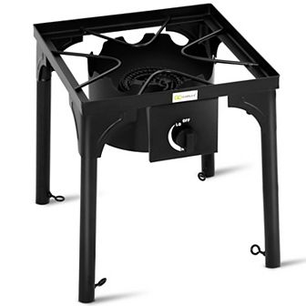 Portable Propane Outdoor Camp Stove With Adjustable Legs