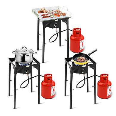 Portable Propane Outdoor Camp Stove With Adjustable Legs