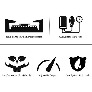 Portable Propane Outdoor Camp Stove With Adjustable Legs