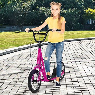 Height Adjustable Kid Kick Scooter With 12 Inch Air Filled Wheel