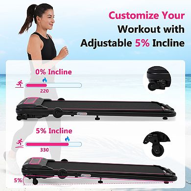 Merax Folding Walking Pad Under Desk Treadmill for Home Office