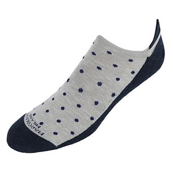 Marcoliani Men's Cushioned Polka Dot Invisible Sneaker Sock (1 Pair)