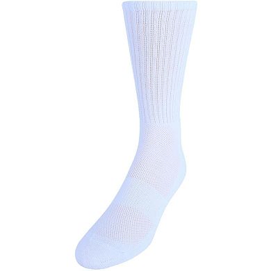 CTM Men's Dry and Cool Cushioned Crew Socks (Pack of 2)