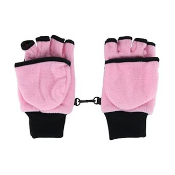 Iceberg Polar Wear Girl's 4-7 Winter Fleece Convertible Fingerless Glove to Mitten