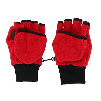Iceberg Polar Wear Kid's 4-7 Winter Fleece Convertible Fingerless Glove to Mitten