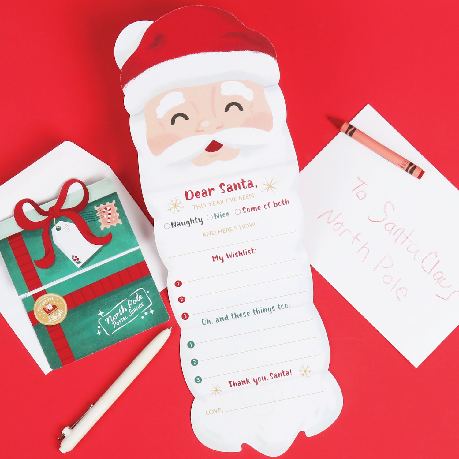 Letters To Santa Kit - Christmas Wish List For Kids, Includes Letter To Santa & Reply, 2 Envelopes, Made In USA - View #11