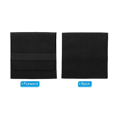 3.94"x3.94" Jewelry Pouches with Band, 8 Pack Microfiber Portable Soft Storage Bags Packaging