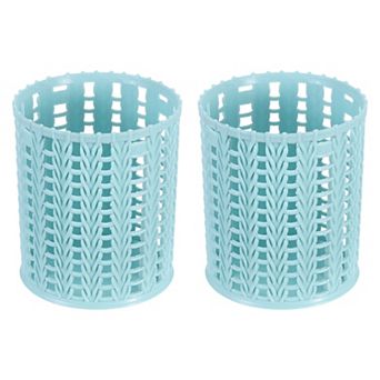 Pencil Holder, 2 Pack Plastic Pen Holder for Desk Cute Pencil Holders Cup Organizer Brush Holder