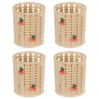 Pencil Holder, Plastic Pen Holder Cute Pencil Holders Cherry Mesh
