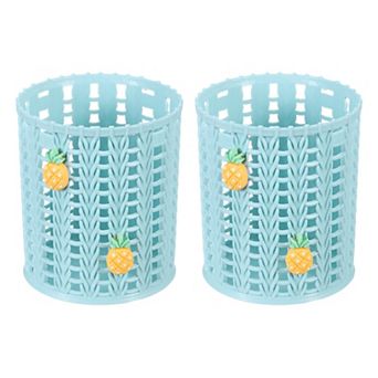 Pencil Holder, Plastic Pen Holder Cute Pencil Holders Pineapple Mesh