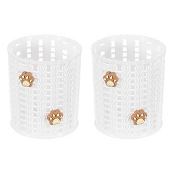 Pencil Holder, Plastic Pen Holder for Desk Cute Pencil Holders Cat's Paw Cup Organizer