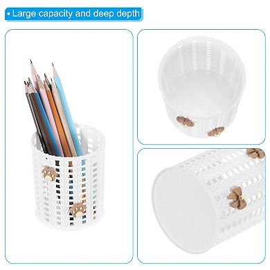 Pencil Holder, Plastic Pen Holder for Desk Cute Pencil Holders Cat's Paw Cup Organizer
