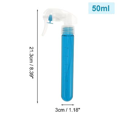 Durable Hair Spray Bottles Buckle Type for Hair 50ml Clear Blue 1 Pc