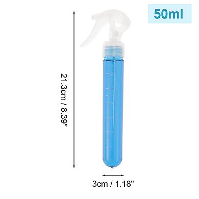 Durable Hair Spray Bottles Button Type for Hair 50ml Clear Blue 1 Pc