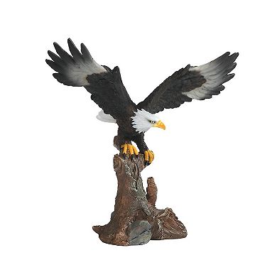 2-PC Gift Set FC Design 7W Eagle Landing on Rock Figurine Statue