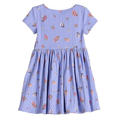 Girls 4-12 Jumping Beans® Ribbed Henley Dress