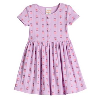 Girls 4-12 Jumping Beans® Ribbed Henley Dress