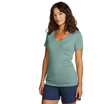 Petite Eddie Bauer Favorite V-Neck T-Shirt